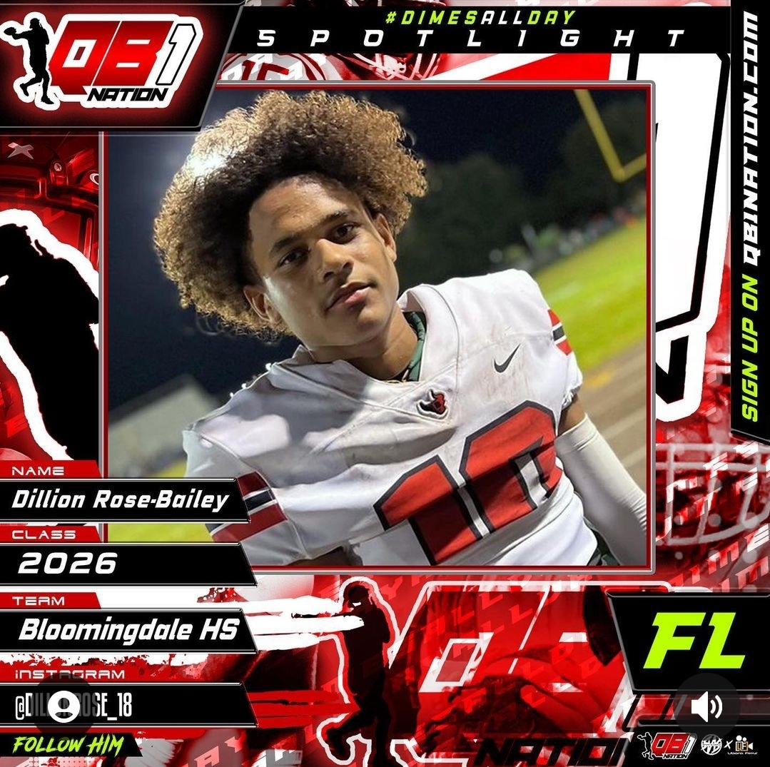 Dimesallday spotlight / Dillon RoseBailey / 2026 / Bloomingdale High